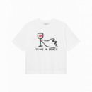 Camisetas Mujer Camiseta DEDICATED Vadstena Drink In Peace White