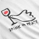 Camisetas Mujer Camiseta DEDICATED Vadstena Drink In Peace White