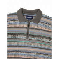 Polos Polo Thisisneverthat™ Striped S/s Pink Grey  THISISNEVERTHAT