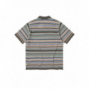 Polos Polo THISISNEVERTHAT™ Striped S/S Pink Grey