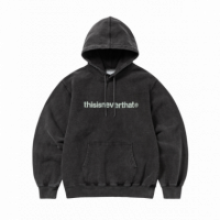 Jerséis y Sudaderas Sudadera Thisisneverthat™ T-logo Hoodie Washed Black  THISISNEVERTHAT