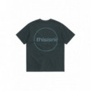 Camisetas Hombre Camiseta Thisisneverthat™ C-logo Dark Slate  THISISNEVERTHAT