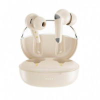 Auriculares Inalámbricos BLUETOOTH 5.3 Blanco Roto XO