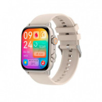 Smartwatch Deportivo Inteligente con Pantalla Amoled Plata XO
