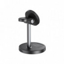 Cargador Inalámbrico Magnético Soporte de Escritorio Negro XO