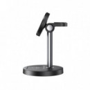 Cargador Inalámbrico Magnético Soporte de Escritorio Negro XO