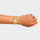 Reloj Analógico con Brazalete de Acero Dorado D-bear Party  TOUS