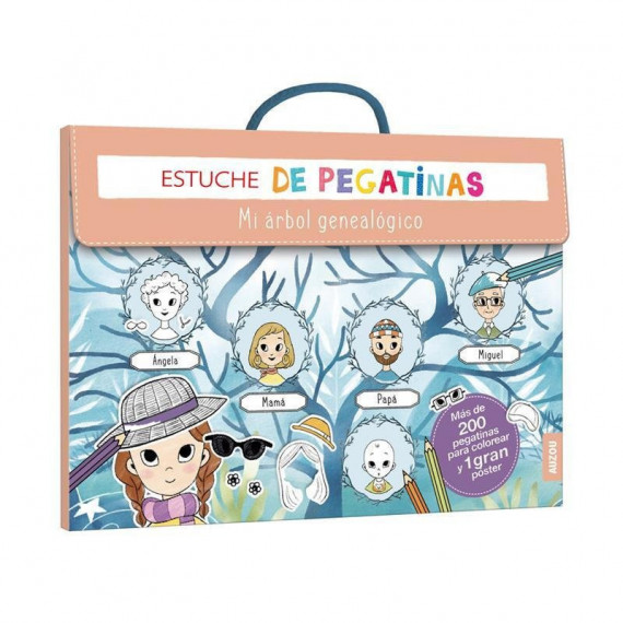 ESTUCHE DE PEGATINAS MI ARBOL GENEALOGICO