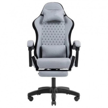 Silla Gaming Mars Gaming MGC-X Ergon&oacute;mica con Reposapi&eacute;s, Polipiel Negra y Plata