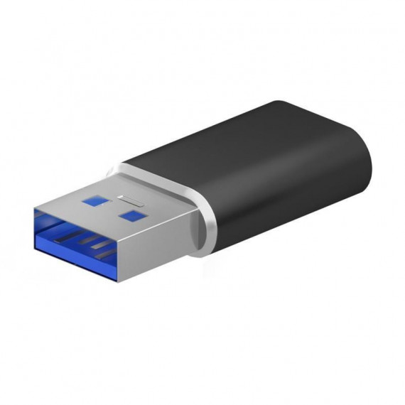 Adaptador AISENS USB 3.2 Gen2 USB-C Hembra a USB-A Macho Negro (A108-0678)