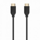 Cable HDMI V2.0 AISENS de Alta Velocidad con Ethernet, Macho/Macho, 0.5m, Negro