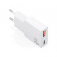 Cargador de Pared AISENS Slim Gan 25W Usb-a/c Blanco (A110-1000)
