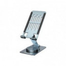 Soporte CONCEPTRONIC para Smartphone Giratorio y Plegable, Base Rotación 360°, Altura Ajustable, Plata (THANA08G)