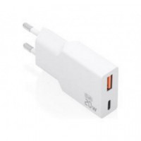 Cargador de Pared AISENS Slim Gan 20W Usb-a/c Pd/qc 3.0 Blanco (A110-0998)