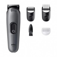 BRAUN AIO3500 Recortadora 4 en 1 Barba, Cabello y Cuerpo