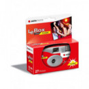 AGFAPHOTO Camara Desechable Lebox con Flash 27 Fotos Iso 400
