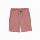 Pantalones cortos Pantalón corto FARAH Swinton Drawstring Herringbone Dusty Red