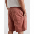 Pantalones cortos Pantalón corto FARAH Swinton Drawstring Herringbone Dusty Red