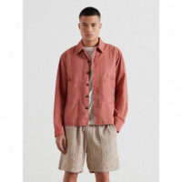 Chaquetas Hombre Sobrecamisa FARAH Mattison Dusty Red