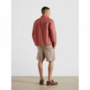 Chaquetas Hombre Sobrecamisa FARAH Mattison Dusty Red