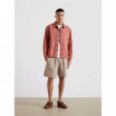 Chaquetas Hombre Sobrecamisa FARAH Mattison Dusty Red