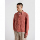 Chaquetas Hombre Sobrecamisa FARAH Mattison Dusty Red