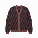 Chaquetas Hombre Cardigan FRED PERRY Carrington Road Cardigan Brick Navy