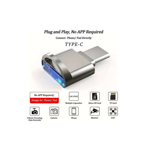 FGNS Lector Tarjeta Micro SD Con Conector Tipo C AD223