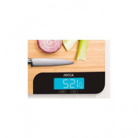 JOCCA Home & Life Tabla de Cortar con Bascula Digital Cocina hasta 15KG 35X26CM Madera