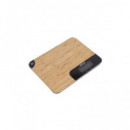 JOCCA Home & Life Tabla de Cortar Con Bascula Digital Cocina Hasta 15Kg 35x26cm Madera