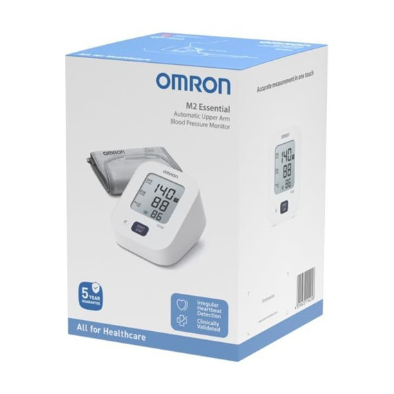 OMRON Tensiometro Digital M2  Essential 30  Memorias, Deteccion de Latido Cardiaco Irregular