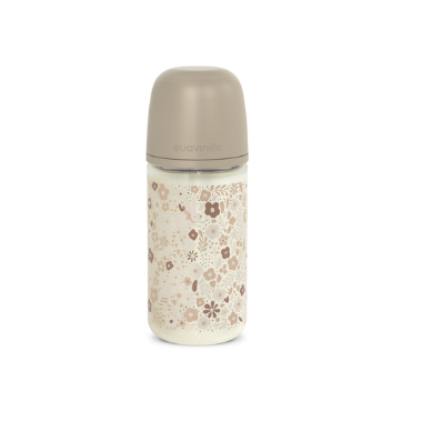 SUAVINEX Biberon B.a.vidrio Sil 3P 240ML Beige