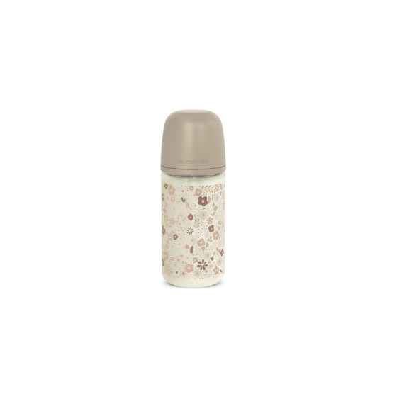 SUAVINEX Biberon B.a.vidrio Sil 3P 240ML Beige