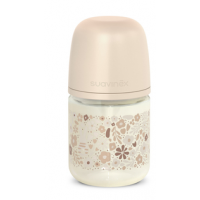 Biberon SUAVINEX B.a. Vidrio Sil 3P 120ML Beige