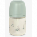 Biberon SUAVINEX B.a. Vidrio Sil 3P 120ML Verde