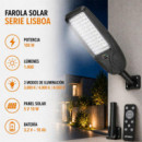 Farola Solar Serie Lisboa 100W AIRMEC 1.400 Lumens