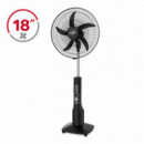 Ventilador de Pie Recargable 50W LARRYHOUSE 18"