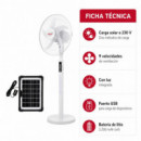 Ventilador Solar 15W LARRYHOUSE 14"