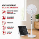 Ventilador Solar 15W LARRYHOUSE 16"
