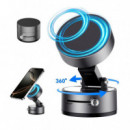 SOPORTE COCHE CON VENTOSA Y SOPORTE MAGNÉTICO GRIS XO