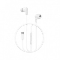Auriculares con Cable USB C Blanco XO