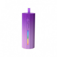 Altavoz Inalámbrico Led Deslumbrante Violeta XO