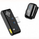 Lavalier Microfono LUUCCO Minipods K1 USB C Negro