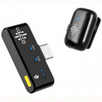 Lavalier Microfono LUUCCO Minipods K1 USB C Negro