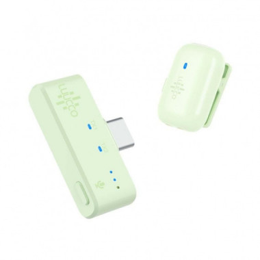 Lavalier Microfono LUUCCO Minipods K1 USB C Verde