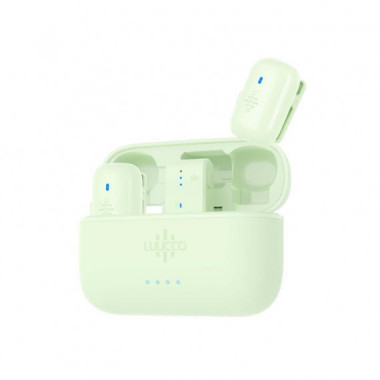 Lavalier Microfono LUUCCO Minipods K2 USB C Verde