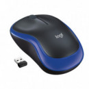 Raton LOGITECH Wireless Optical M185 Negro-azul P