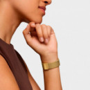 Reloj Analógico Con Brazalete De Acero Dorado D-Bear Party