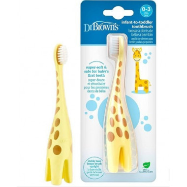 Dr Brown&acute;s Cepillo Dientes Bebe Jirafa 0-3 A&ntilde;os  BEBE INNOVA