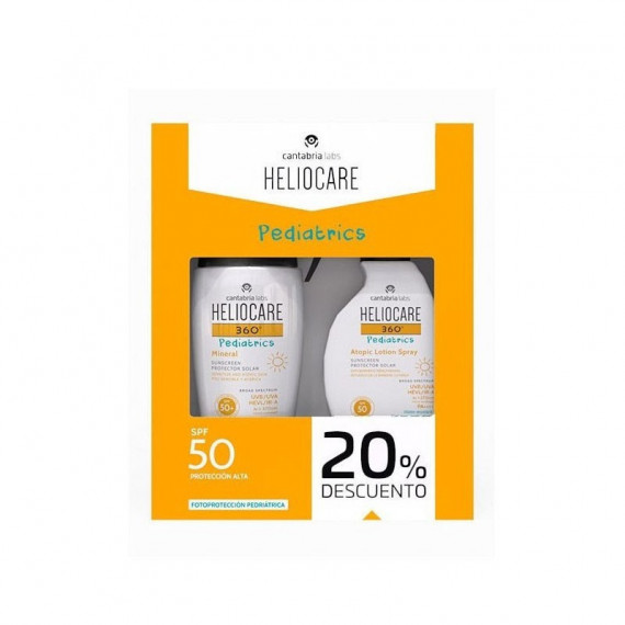 Heliocare Pack  360º  Pediatrics (locion Spray + Pediatric  Mineral) (pack Lim.)  IFCANTABRIA